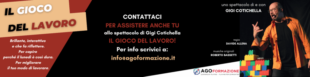 Banner dello spettacolo Il gioco del lavoro