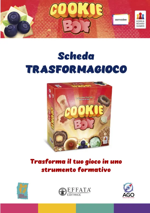 Scheda trasforma gioco Cookie Box
