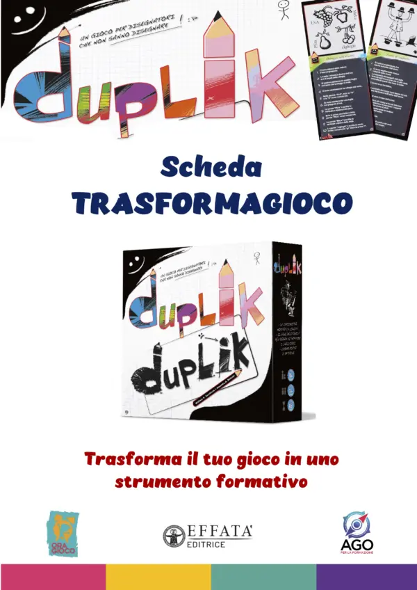 Scheda trasforma gioco Duplik