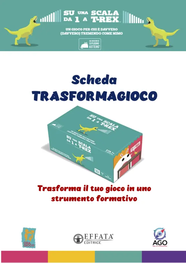 Scheda trasforma gioco T-Rex